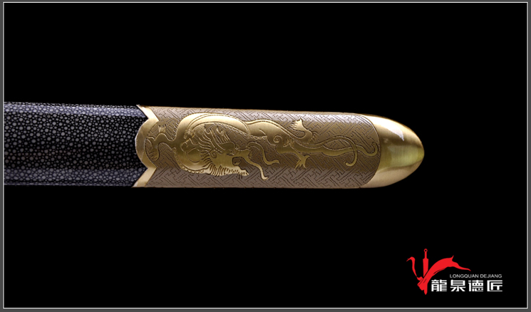 精品龙凤太极剑|百炼花纹钢（LJG-2573）| - 知名传统刀剑锻造品牌（原 